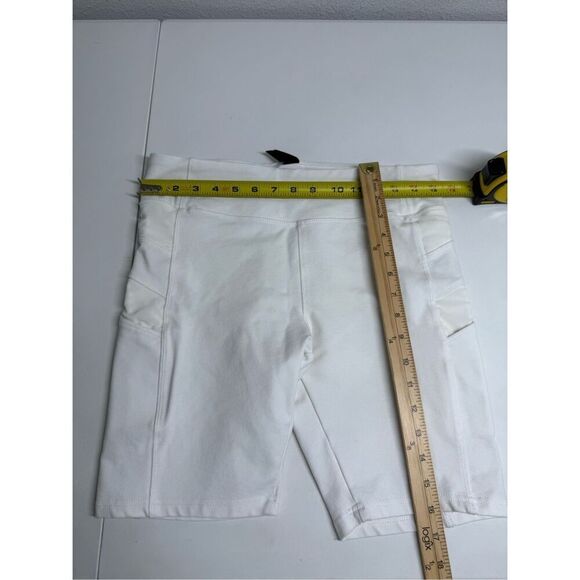 Athletic Collection Women’s Off White Athletic Shorts Mesh Trim Pockets Size L - Picture 8 of 11